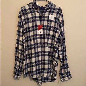 Izod Men’s Flannel Plaid Button Up